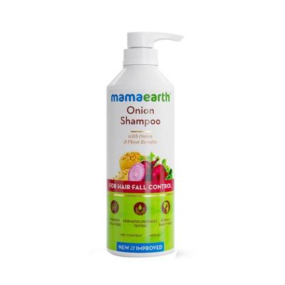 Mamaearth Onion Shampoo for Hair Fall Control with Onion & Plant Keratin 600ml - Shampoos