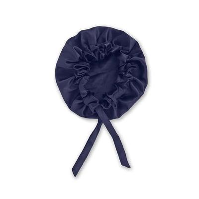Mueras Silk Satin Hair Bonnet Navy Blue 1's - Hair Clips/Bands
