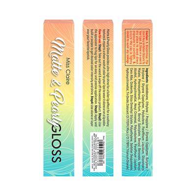 Miss Claire Matte & Pearly Gloss - 140 8 Ml - Lip Glosses