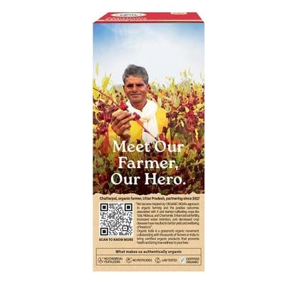 Organic India Tea Bags- Moringa Hibiscus 25's - Green/Herbal Teas