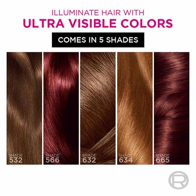 L'Oreal Paris Casting Creme Gloss Ultra Visible Hair Color with No Ammonia, Light Golden Brown 632 160gm - Crème