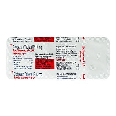 Lobacor 10mg Tablet 10'S - Anxiety-Anx