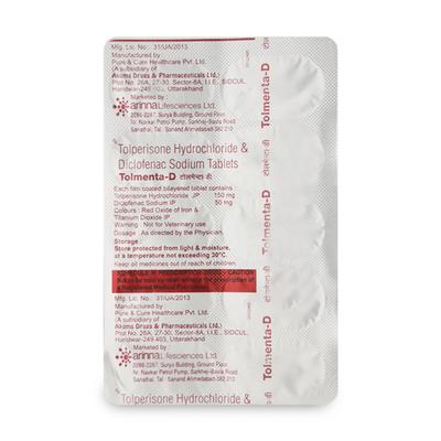 Tolmenta D Tablet 10'S - Pain relief-Nsa