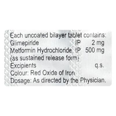 Prichek M 2mg Tablet 10'S - Diabetes-Ant