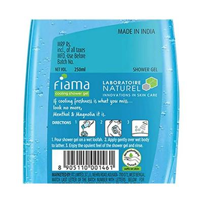 Fiama Cooling Shower Gel Menthol & Magnolia 250 ml - Shower Gels & Body Wash