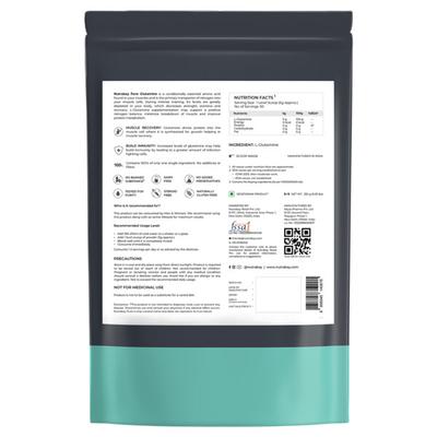 Nutrabay Pure 100% L-Glutamine Amino Acid - Unflavoured 250 gm - Amino Acids