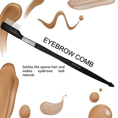 Majestique Steel Eyebrow Eyelash Comb Extension Brush Cosmetic Makeup Tool Makeup Eyelash Comb 1's - Eye Brush
