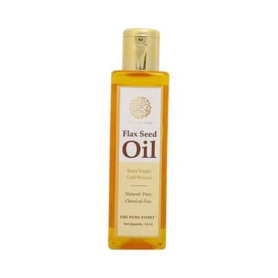 The Pure Story Flax Seed Oil Pure Cold Pressed Oils 200ml - Face Oils