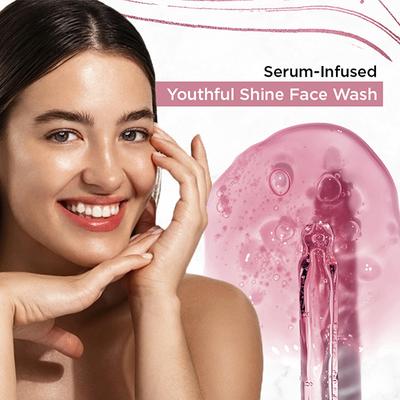 Streax Skin Youthful Shine Face wash cleanser 4% Aquaxyl & Retinol serum complex 100 ml - Scrubs & Exfoliants