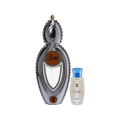 Ajmal Wisal EDP Floral Musky Perfume And Raindrops Concentrated Perfume Oil Floral Chypre 60 ml - Women Perfumes (Edt/Edp)