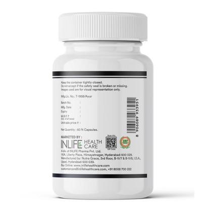 INLIFE Extra Virgin Cold-Pressed Black Seed + Oregano Oil Veg Capsules 60's - Vital Health