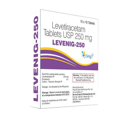 LEVENIG 250mg Tablet 10's - Epilepsy/Convulsion-Ant