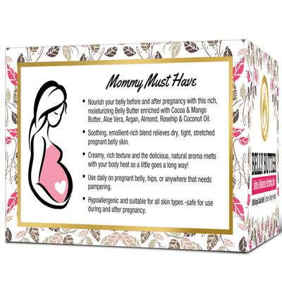 Mom & World Belly Butter - Mango and Cocoa Butter 100 gm - Baby Skin Care