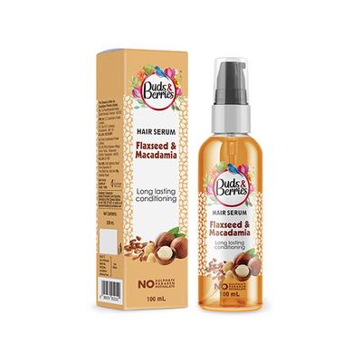 Buds & Berries Flaxseed and Macadamia Hair Serums Bottle 100 ml - Hair Serums