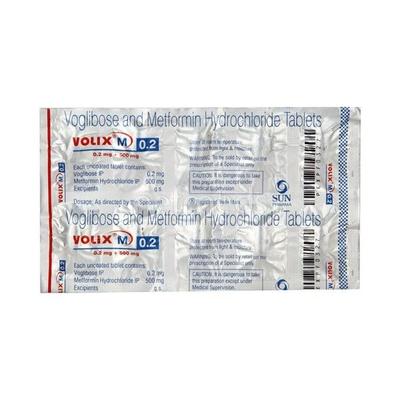 Volix M 0.2mg Tablet 10'S - Diabetes-Ant