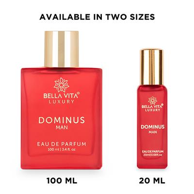 Bella Vita Organic DOMINUS MAN Eau De Parfum For Men with Agarwood, Labdanum, Sandalwood 100 ml - Men Perfumes (Edt/Edp)