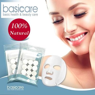 Basicare Compressed Facial Paper Mask 12's - Face Mask