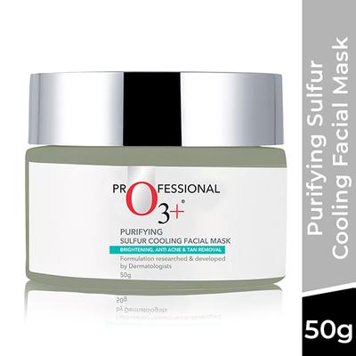 Professional O3+ Dermal Zone Purifying Sulfur Cooling Facial Mask 50 gm - Masks & Peels