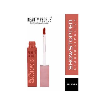 Beauty People Showstopper Liquid Lip Color with Spf 15 and Vit E 08 Believer 4 ml - Liquid Lipsticks