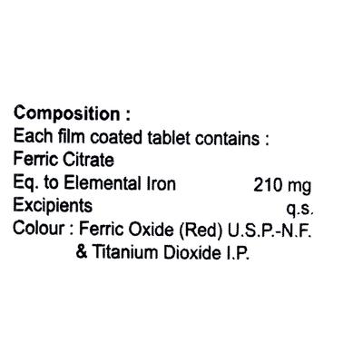 Phoscut Fer Tablet 10'S - Supplements-Ent