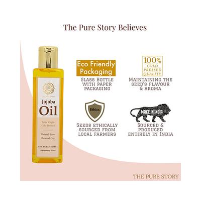 The Pure Story Jojoba oil Pure Natural Extra Virgin Cold Pressed 200ml - Face Oils