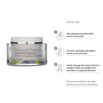 Dewsoft Premia Cream 50gm - Dry Skin-Emo