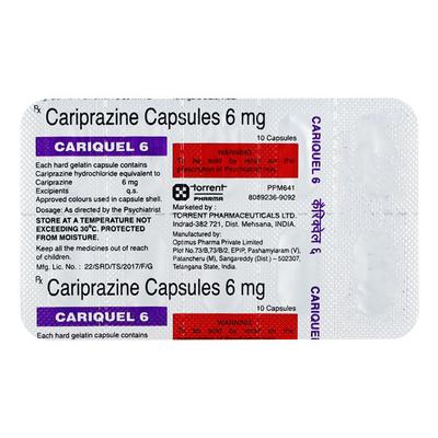 CARIQUEL 6 Capsule 10's - Schizophrenia-Aps