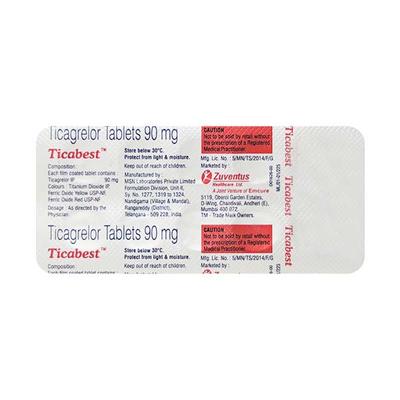 TICABEST Tablet 10's - Blood Clot-Ant