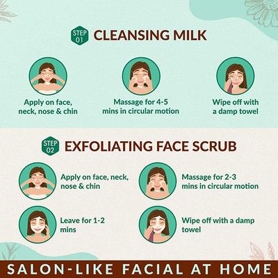 NEUD 6-Step DIY Makeover Facial Kit for Salon-Like Glow at Home 60 gm - Facial Kits