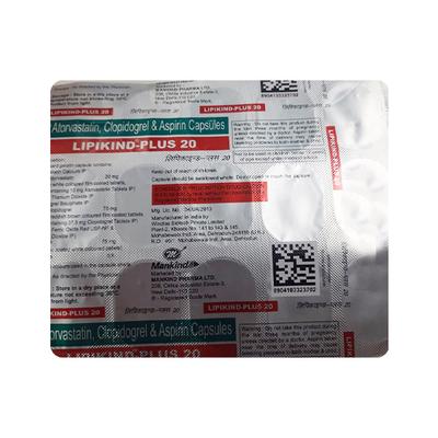 LIPIKIND PLUS 20 Capsule 15's - Blood Clot-Ant