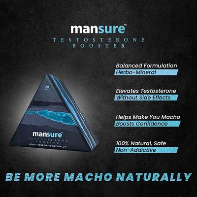 Mansure Testosterone Booster Boost Your Drive Naturally (60 Capsules) 1's - Sexual Care