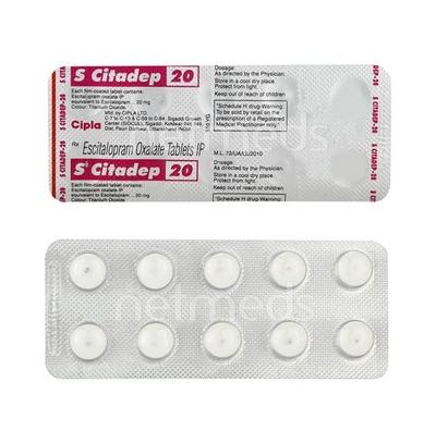 S Citadep 20mg Tablet 10'S - Depression-Ant