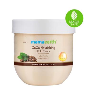 Mamaearth CoCo Nourishing Cold Cream For Dry Skin With Coffee and Vitamin E 200 gm - Creams/Oils/Lotions