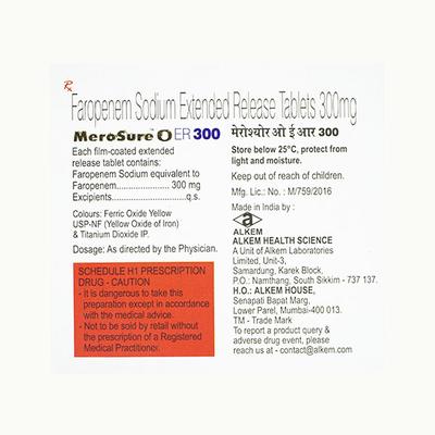 Merosure O ER 300mg Tablet 6'S - Bacterial Infections-OAB