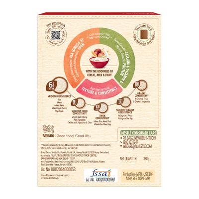 Nestle Cerelac Baby Food Cereal No Refined Sugar No Preservatives - Wheat Apple (For 6 Months to 24 Months Baby) 360g - Baby And Infant Supplements