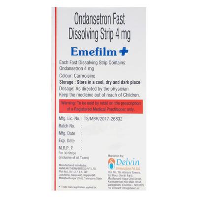 EMEFILM + Fast Dissolving Strip 30's - Vomitting/Emesis-Ant
