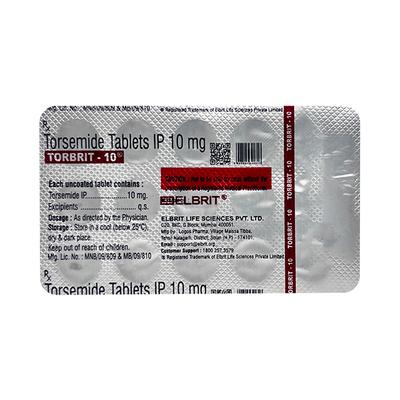 TORBRIT 10 Tablet 15's - General-P