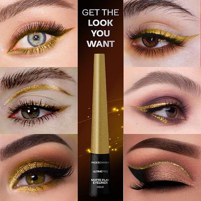 Faces Canada Ultime Pro Matte Play Eyeliner - Gold 2.5 ml - Eyeliners