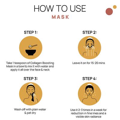 The Tribe Concepts Collagen Boosting Mask (Without Steel Tin) 40 gm - Loose Powder