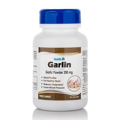 HealthVit Garlin 300 mg Capsule 60's - Herbal Dietary Supplement
