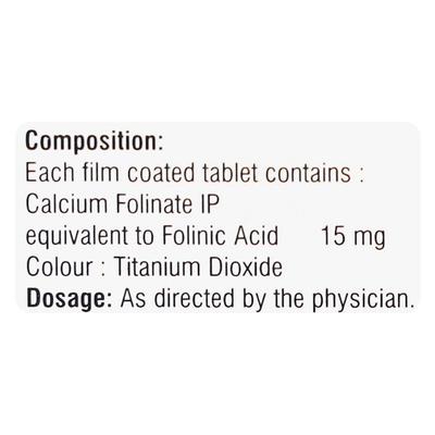 Leucorin 15mg Tablet 10'S - Cancer Oncology-Sup