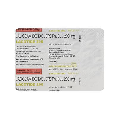 Lacotide 200mg Tablet 10'S - Epilepsy/Convulsion-Ant