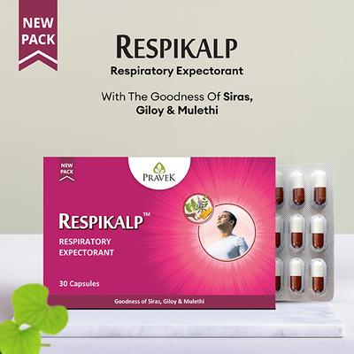 Pravek Respikalp Capsules 30's - Speciality Medicines