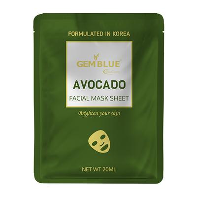Gemblue Biocare Avocado Facial Mask Sheet 20 ml - Sheet Masks