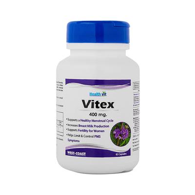 Healthvit Vitex Chasteberry Fruit Extract 400mg- Capsules 60's - Herbal Dietary Supplement