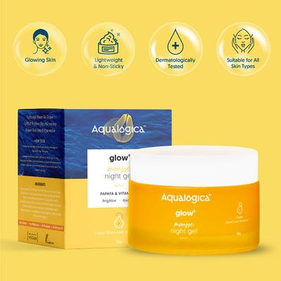 Aqualogica Glow Plus Mousse Night Gel 50 gm - Night Cream