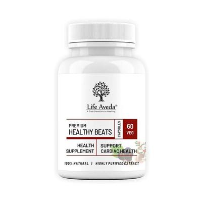Life Aveda Premium Healthy Beats Veg Capsule 60's - Speciality Medicines