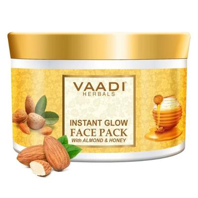 Vaadi Herbals Instant Glow Face Pack With Almond And Honey 600 gm - Face Packs