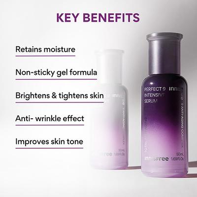 Innisfree Perfect 9 Intensive Anti Aging Serum 50 ml - Face Gels