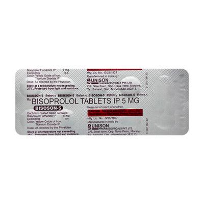 BISOSON 5 Tablet 10's - Hypertension-Bet